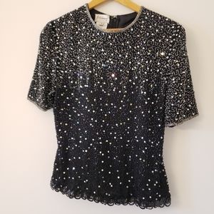 Sténay Vintage Beaded Top size S